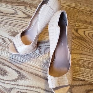 L.A.M.B. Platform Peep Toe Stilettos